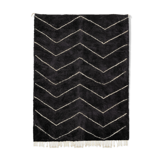 Tapis marocain moderne noir