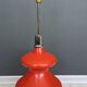 Vintage Space Age lamp 1970 - Red ceramic - Double lighting