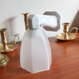 Applique murale col de cygne porcelaine céramique art déco verre tulipe translucide