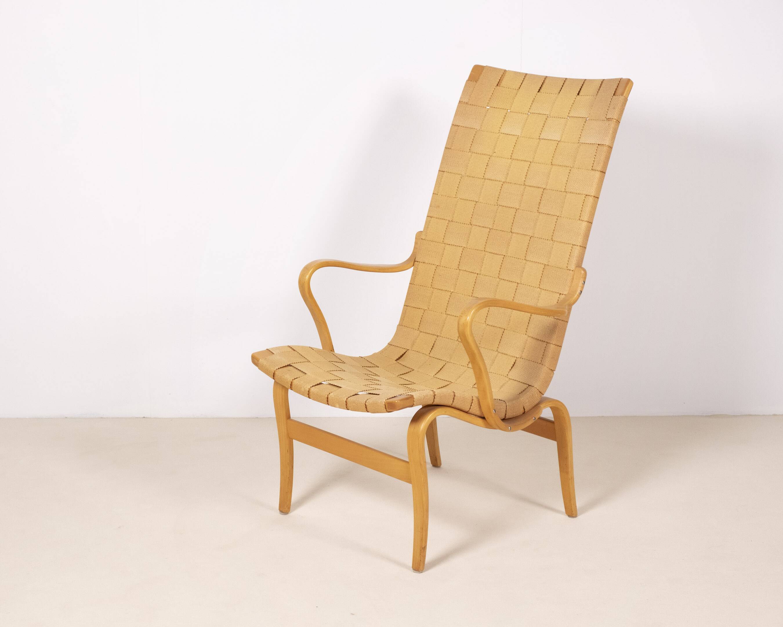Bruno Mathsson lounge chair High Eva for Firma Karl Mathsson, Sweden