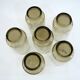 6 smoked brown glasses - Tivoli Luminarc Arcoroc France - vintage 70s