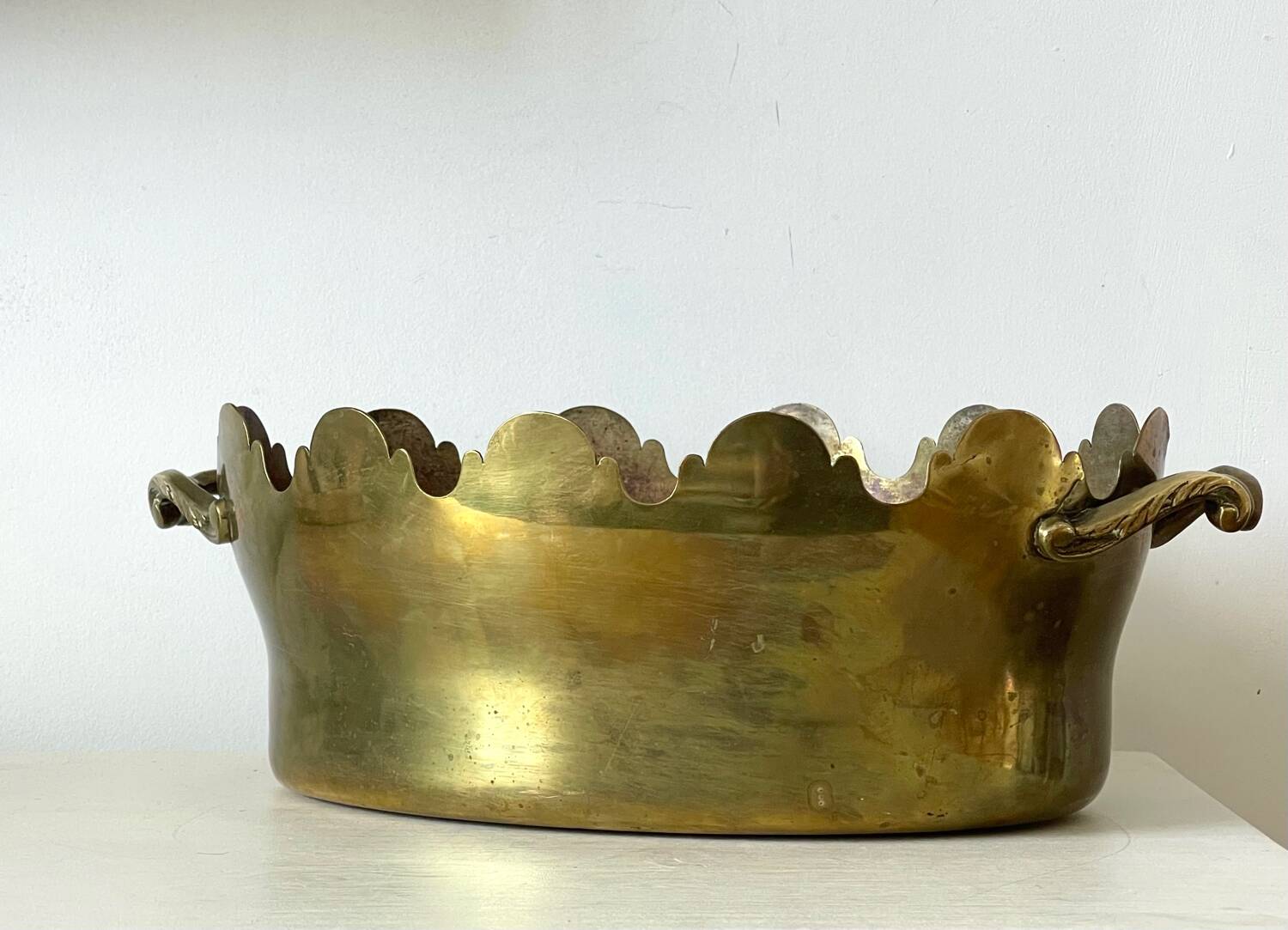 Napoleon III brass cache pot.