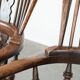 Set of two antique English highback Windsor chairs from the 18th century