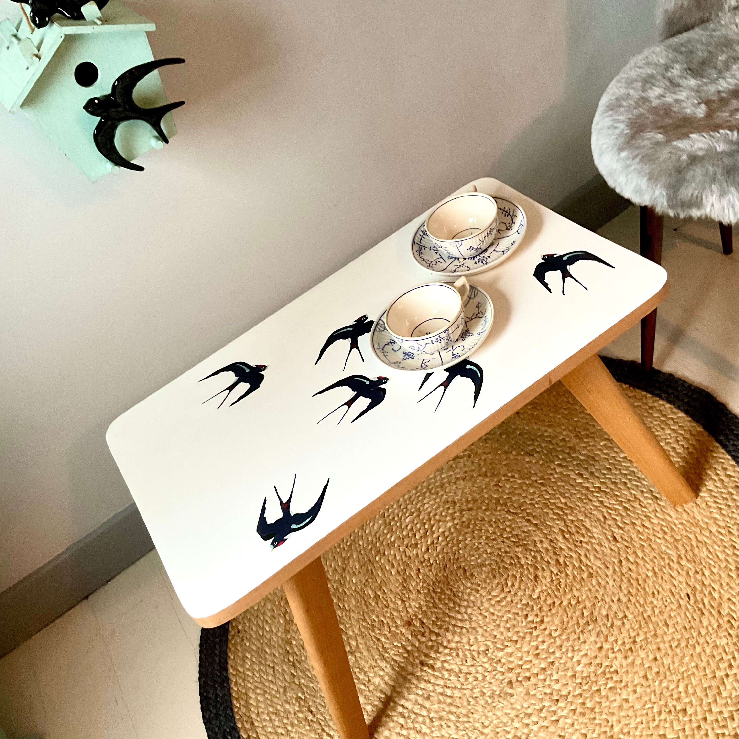 Swallow vintage coffee table