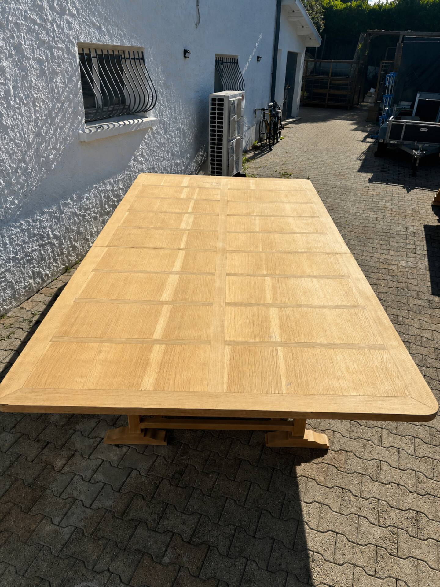 Solid oak farmhouse table