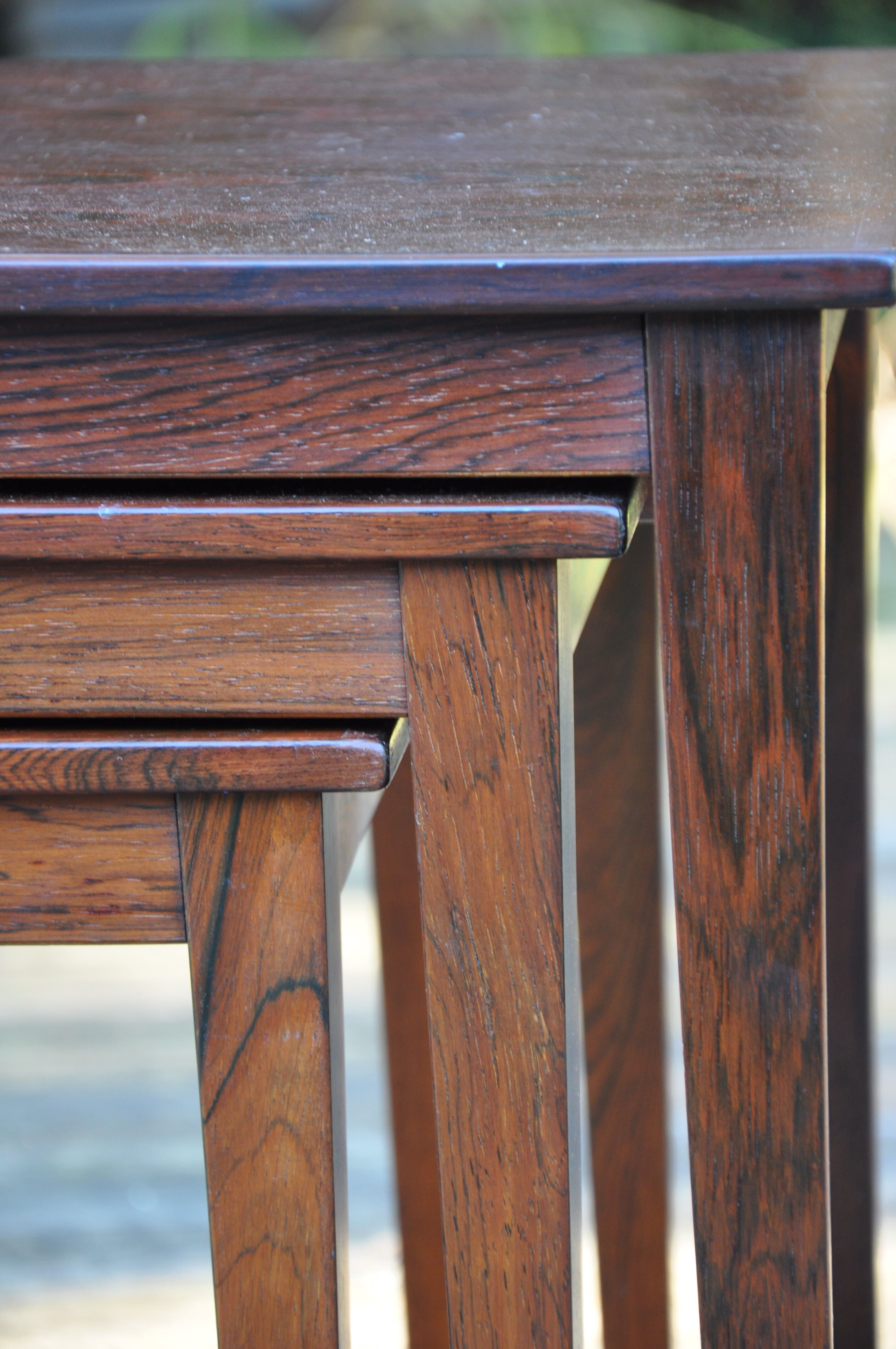 Kvalitet pull-out tables scandinavian 60s rosewood