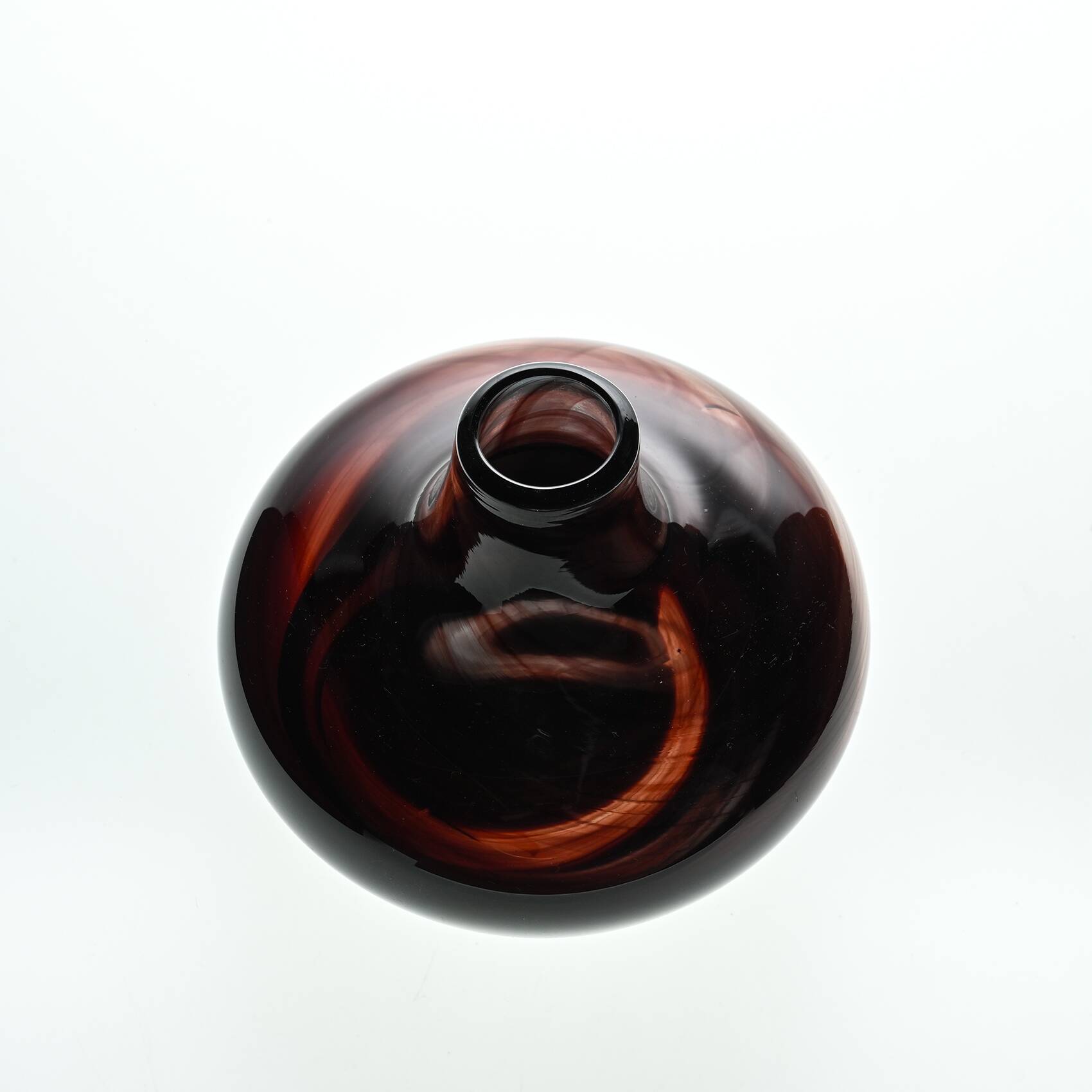 Vase en verre soufflé par Claude Morin, 1979