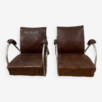 Bauhaus leather armchair 30s/40s