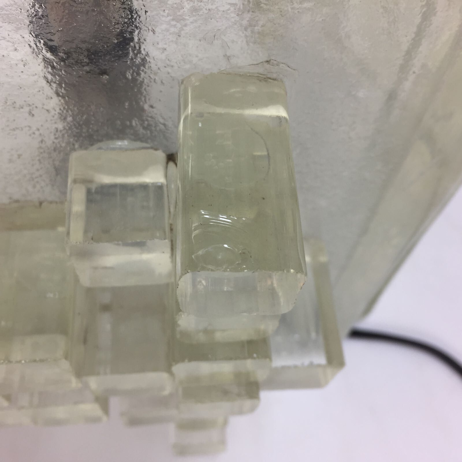 Italian Crystal "Apis" Table Lamp from Poliarte, 1960s