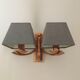 Pair of vintage copper appliques