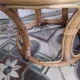 Pouf vintage en rotin