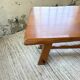 Aranjou farmhouse table in blond elm, 1950s