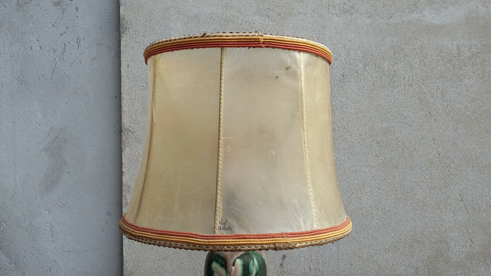 Ceramic lamp signed