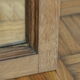 Miroir bois brut biseauté