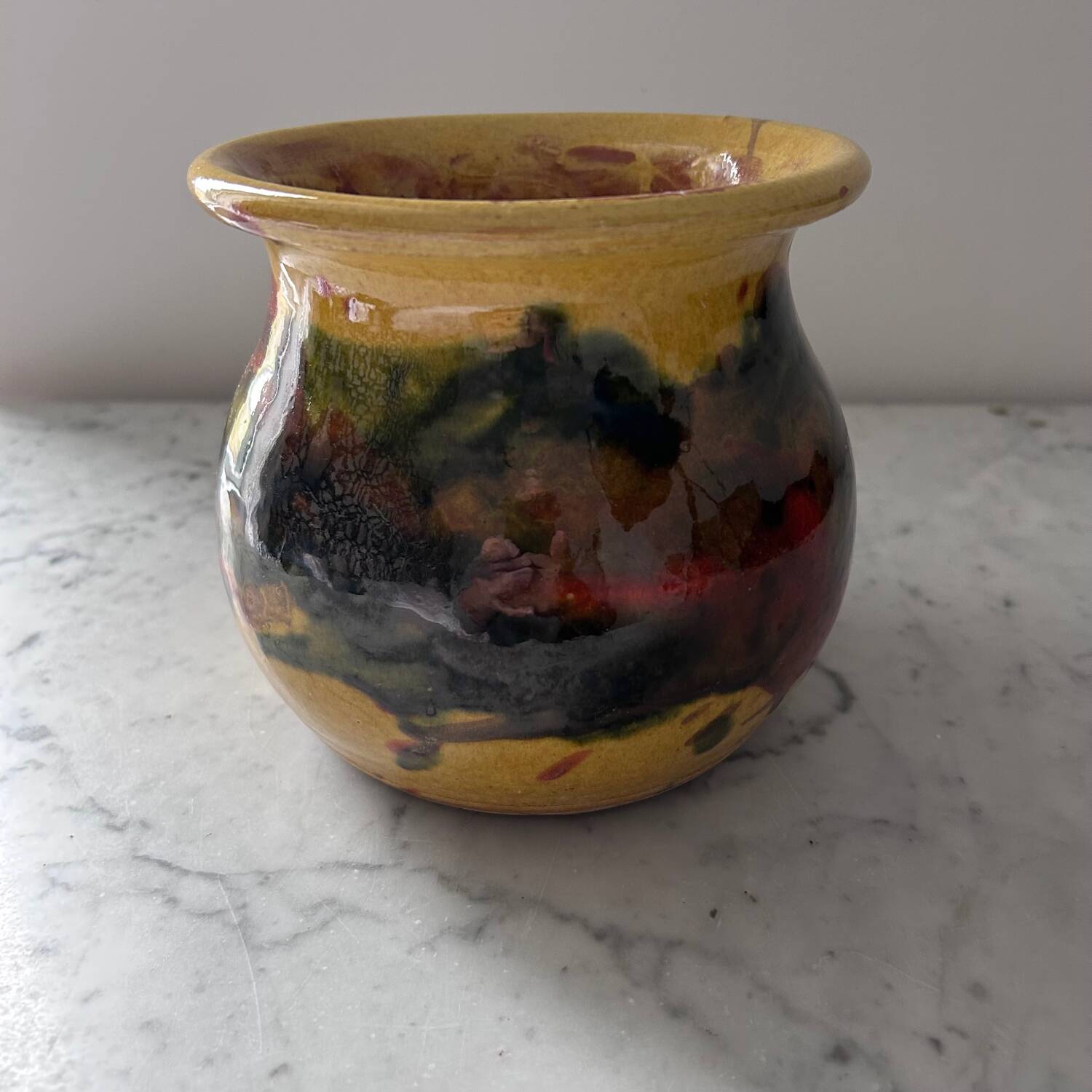 Petite jarre provençale émaillée 