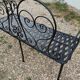 Beau banc de jardin en fer ancien
