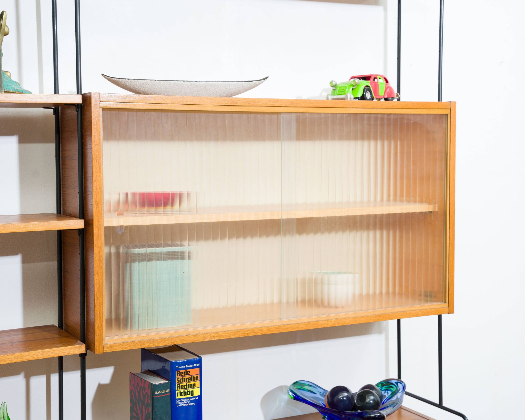 Mid-century teak shelf, designed by Hilker for Omnia, Germany, 1960s