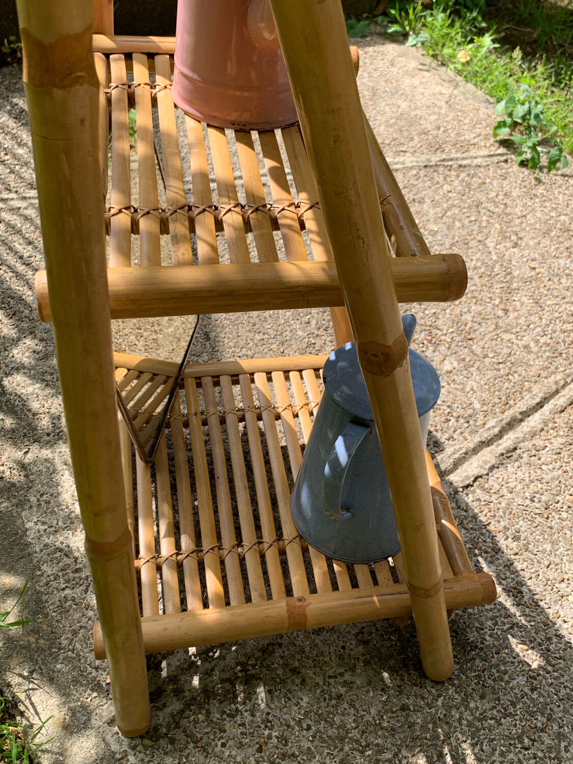 Étagère en bambou pliante