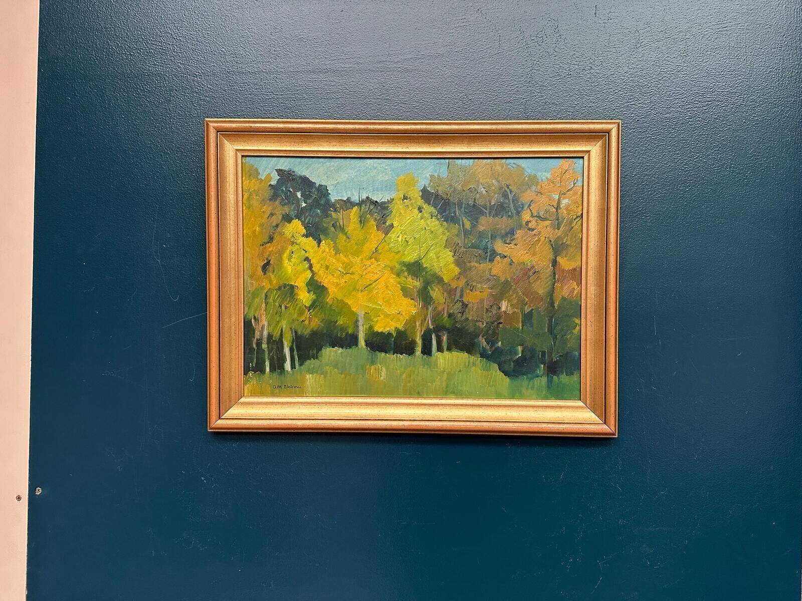 Swedish Oil on Panel – “Höst” by Ann‑Marie Ekbom Wikström