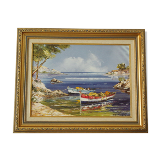 Seaside dashboard framed reproduction Mr. Christophe