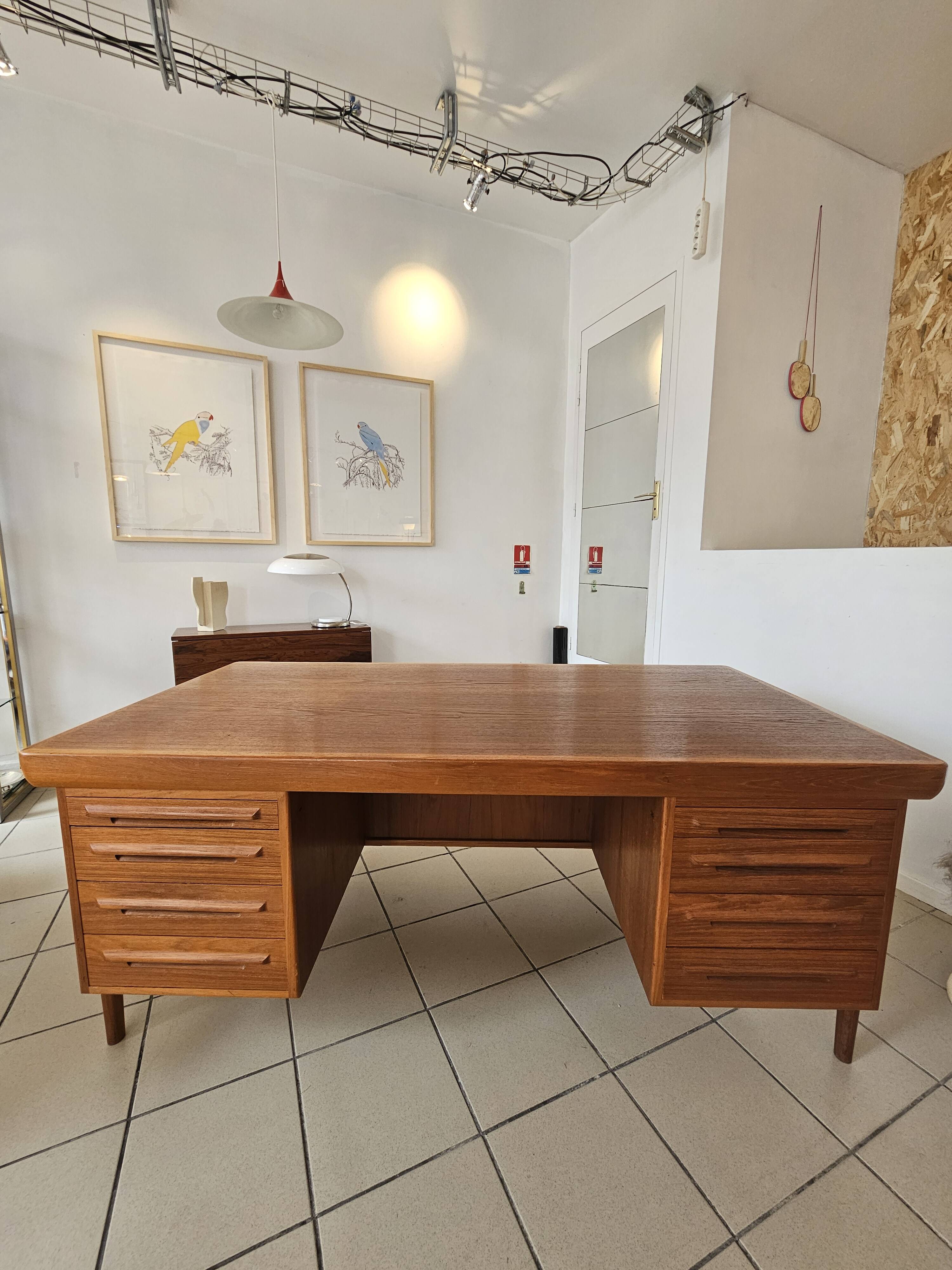 Scandinavian double-sided minister's desk