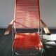 Chaise longue multi position en scoubidou années 70