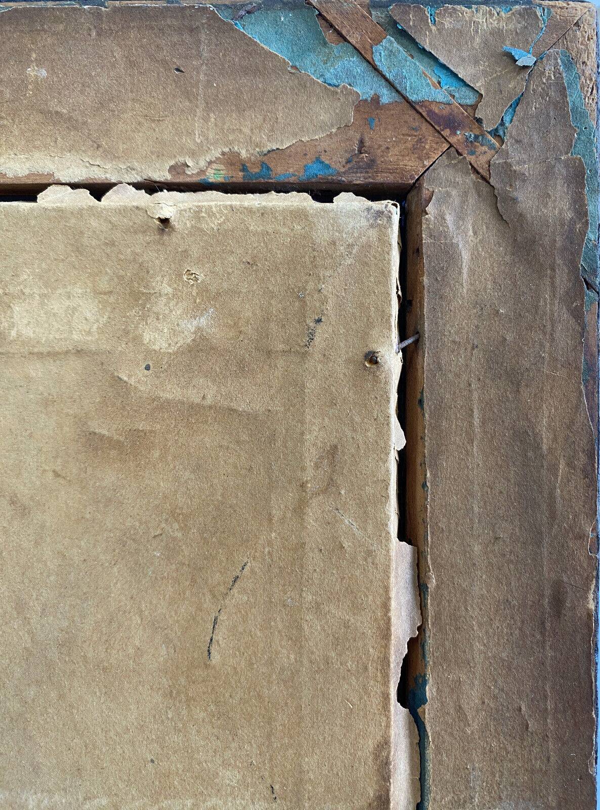 Painting drawing "portrait of a woman" 1845 by augustin-luc demoussy (1809-1880)