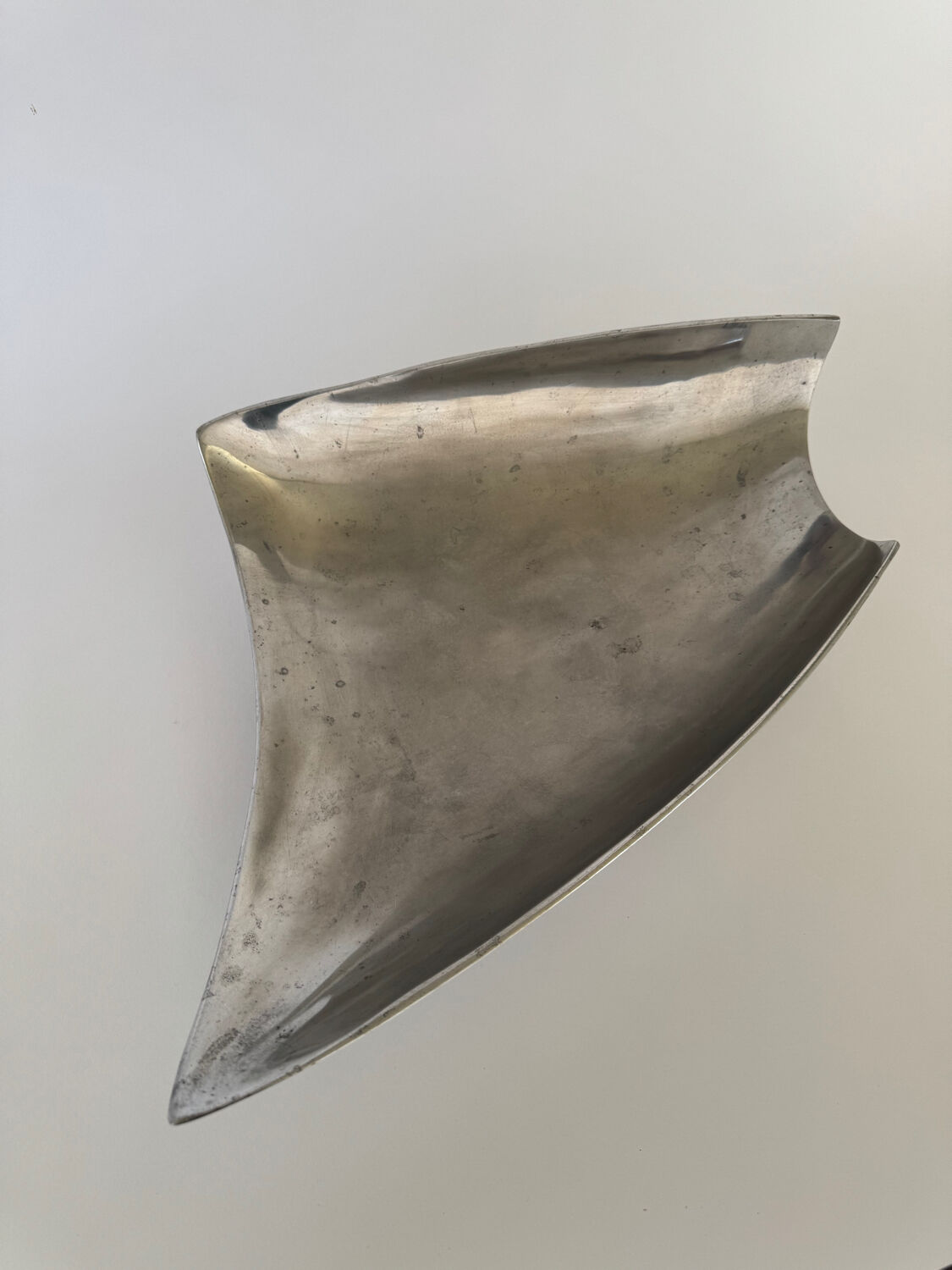 Vintage Modernist Large Aluminium Decoeative Bowl