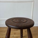 Wooden tripod stool