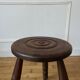 Tabouret tripode en bois