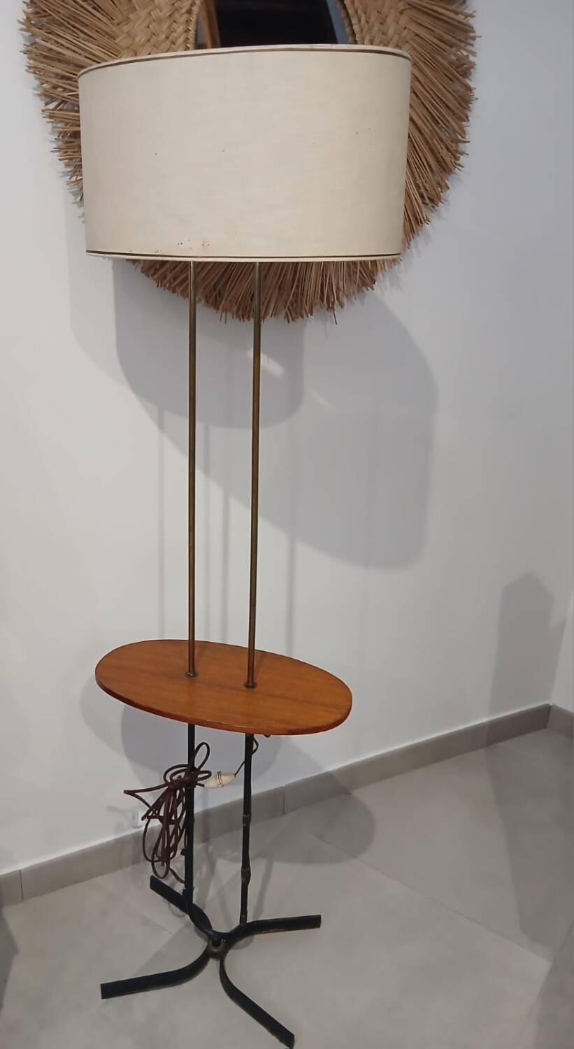 Modernist double-column floor lamp – 1950s/60s