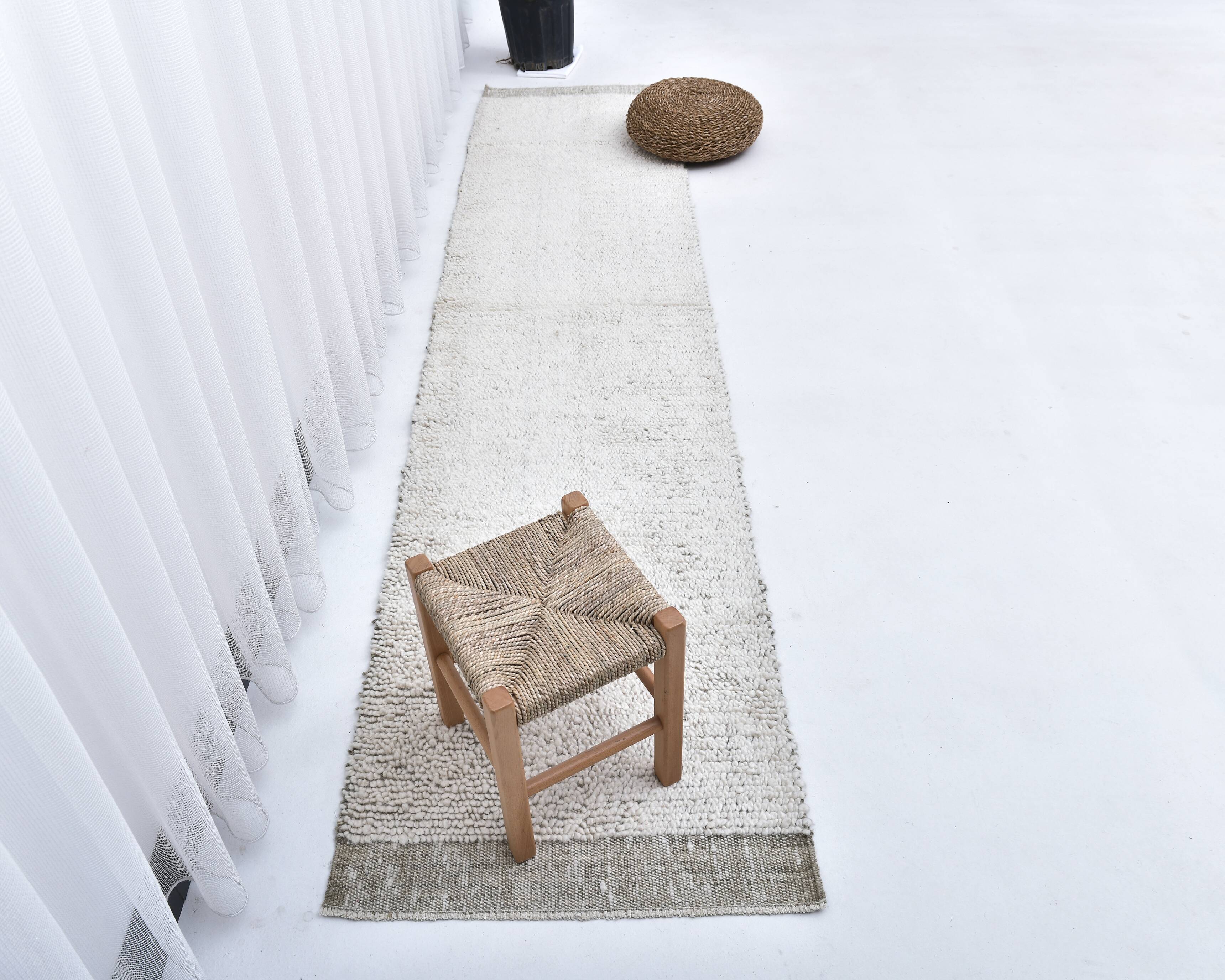 2x10 Handmade Contemporary Runner Rug 68x295Cm SK 241429