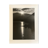 Photograph black and white silver print circa 1970 seascape