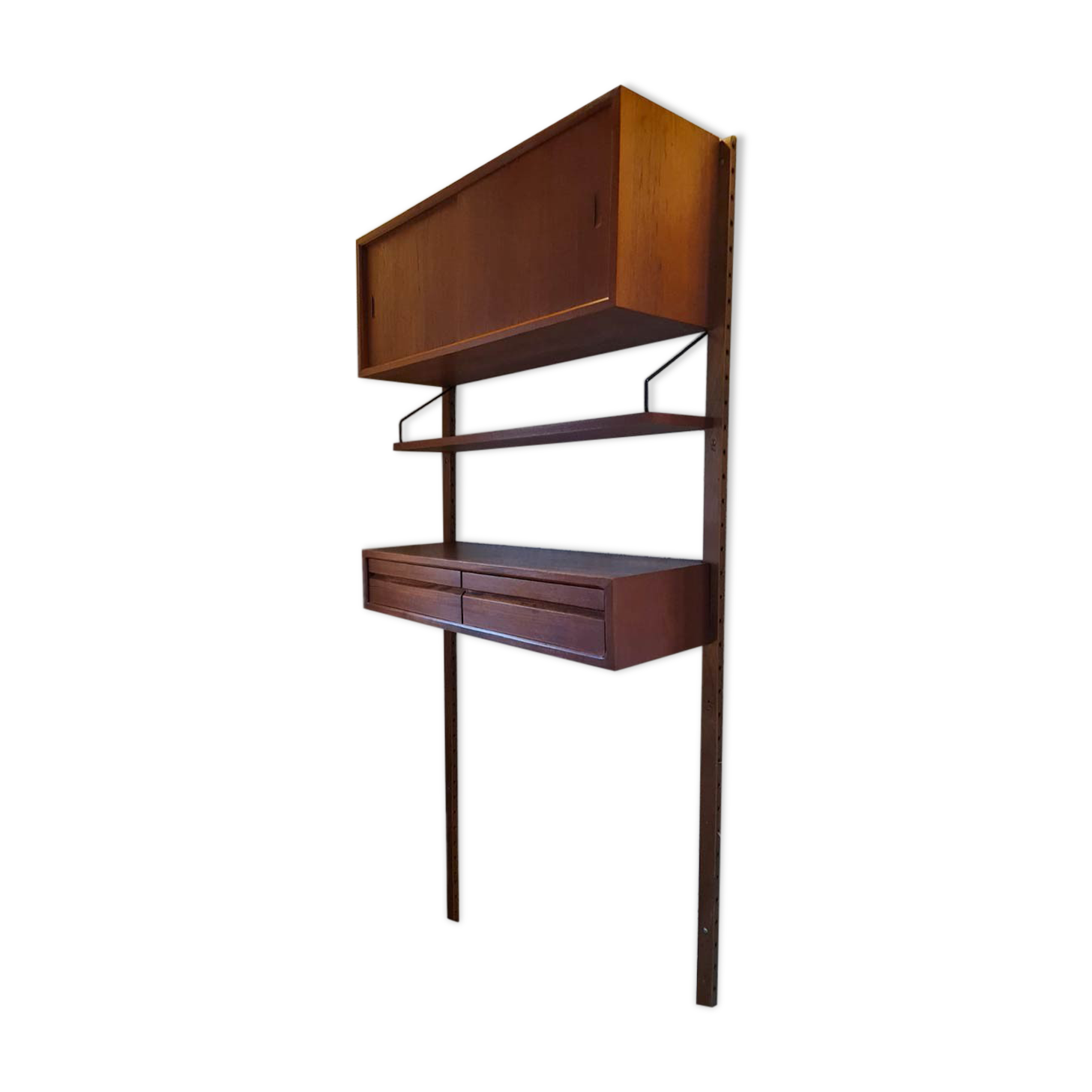 Midcentury Danish design wall unit shelf Poul Cadovius Royal System