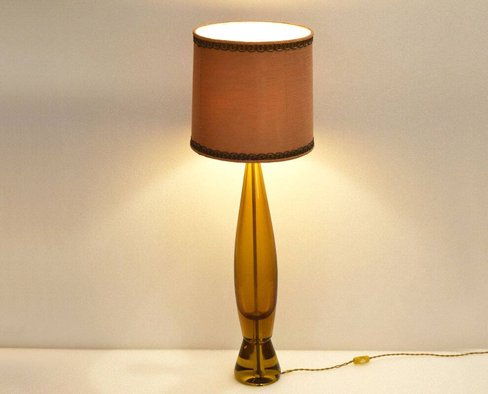 Seguso Flavio Poli large submerged glass lamp from Murano 1950s