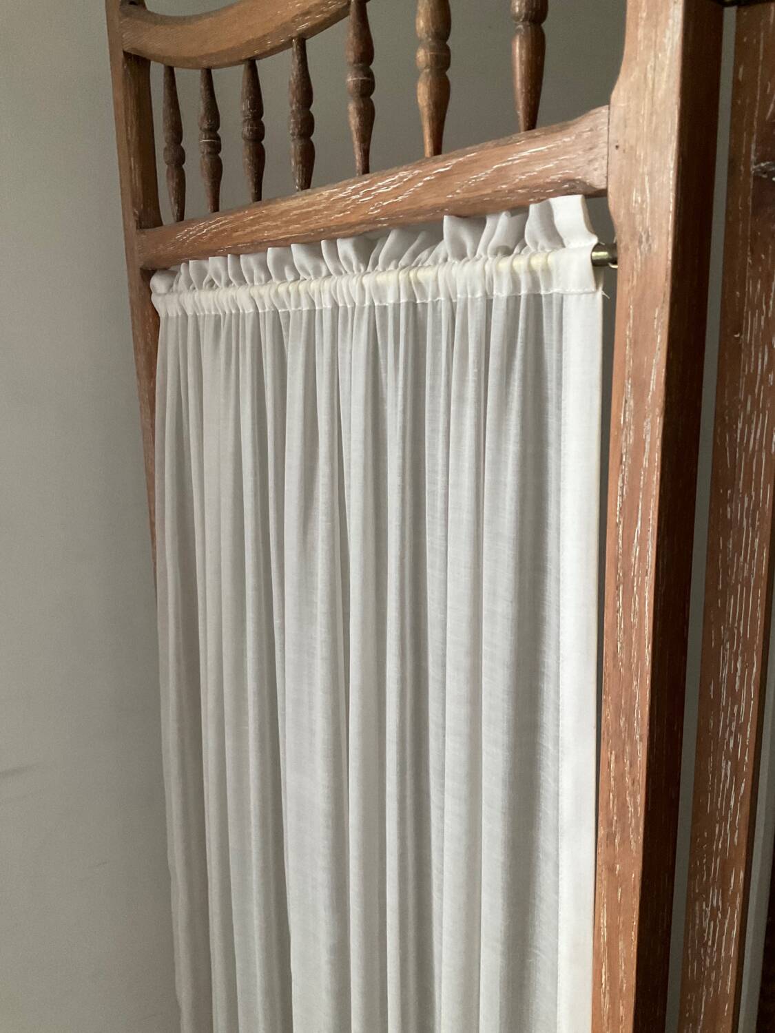 Vintage weathered wooden screen