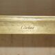 Bureau d'écriture moderne milieu du siècle Cartier Paris bronze cuir