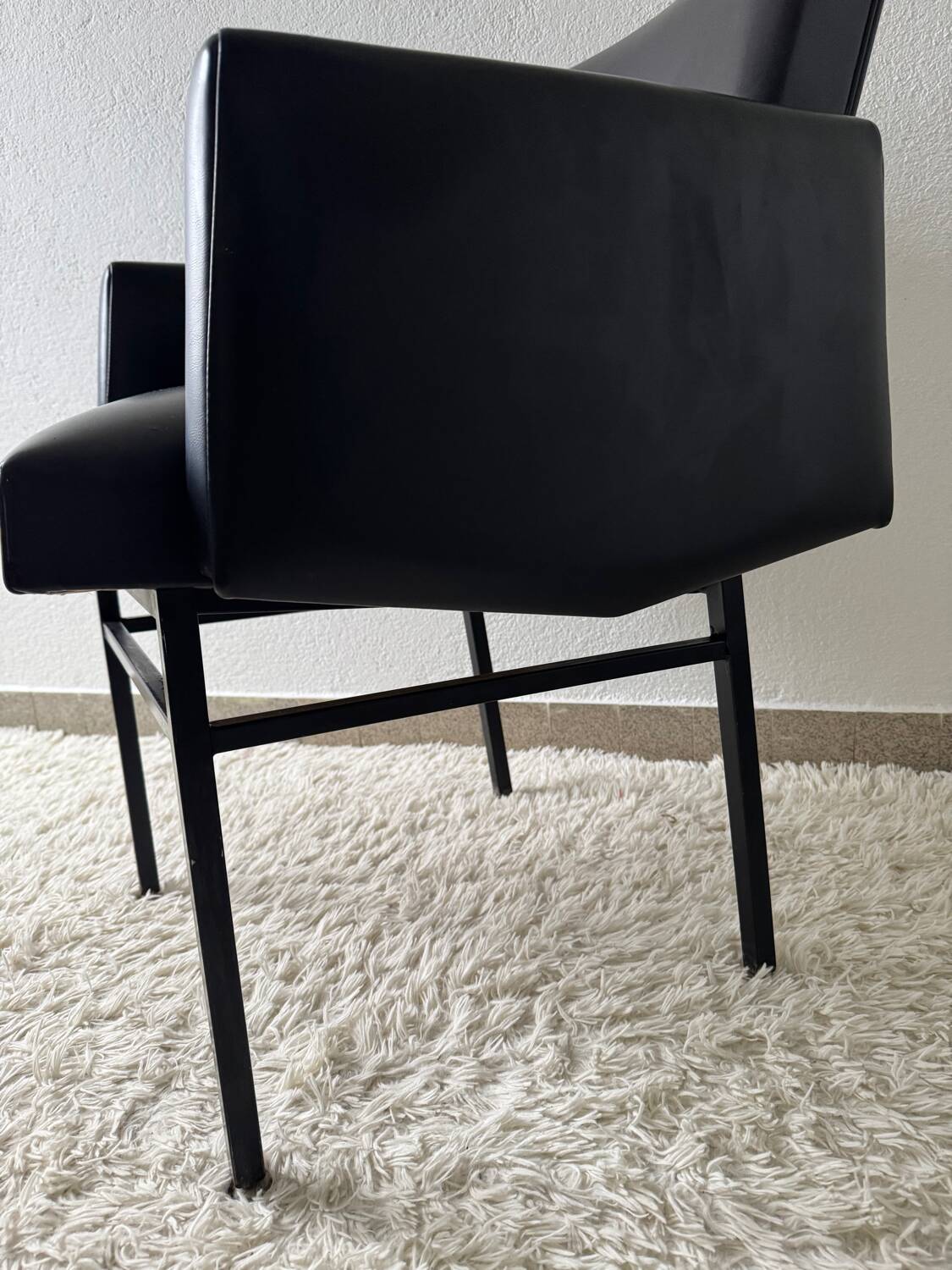 Black armchair, 50s design