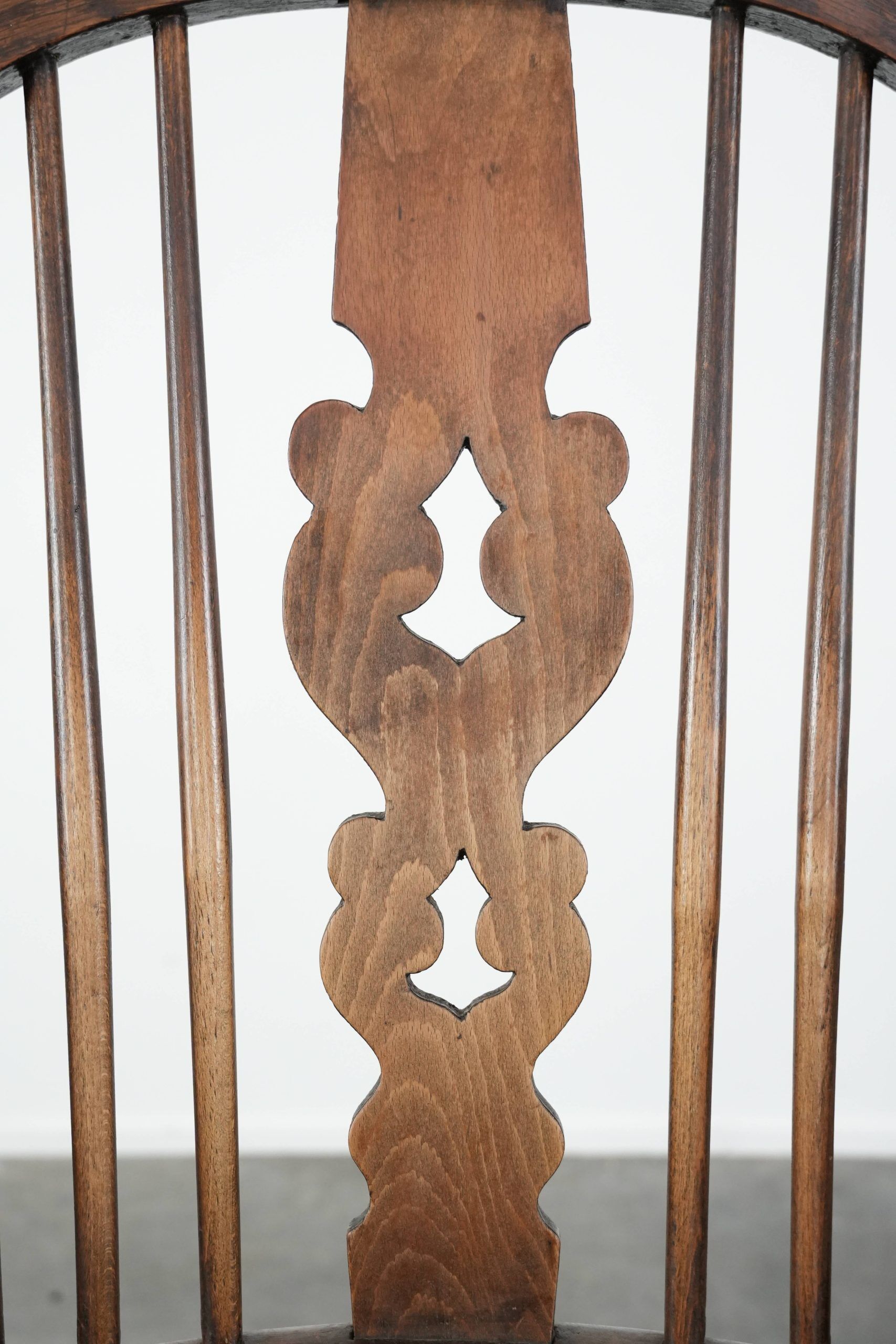 Antique English Highback Windsor Chair from the 18th Century