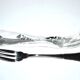 Set of 2 silver metal fish forks reneka fillet spatours 18cm