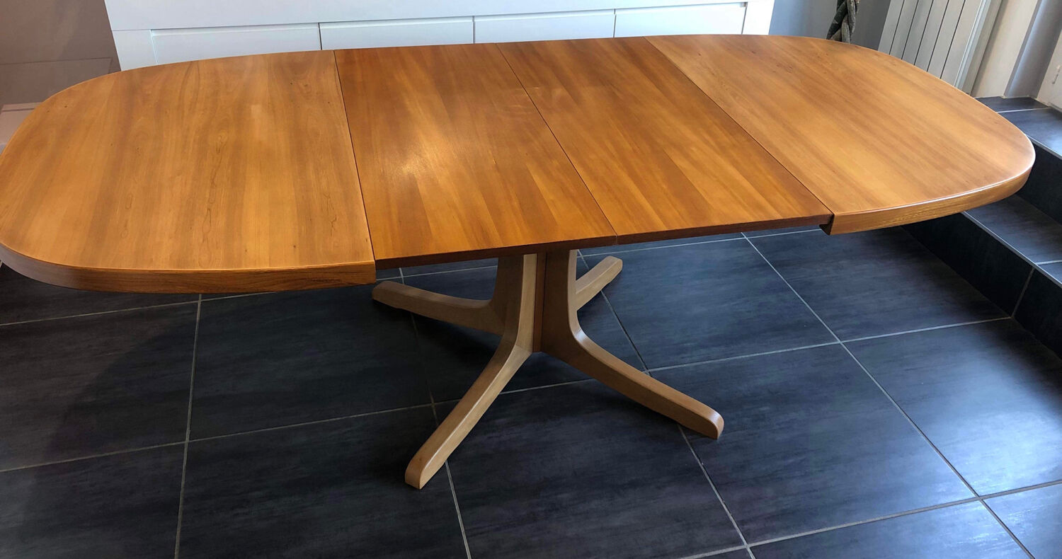 Vintage Baumann extendable table 1970s