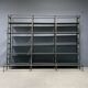 Industrial Iron Library Wall Shelving Cabinet