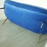 Sofa sofa egg biomorphic Fritz Neth to correcta years 1955
