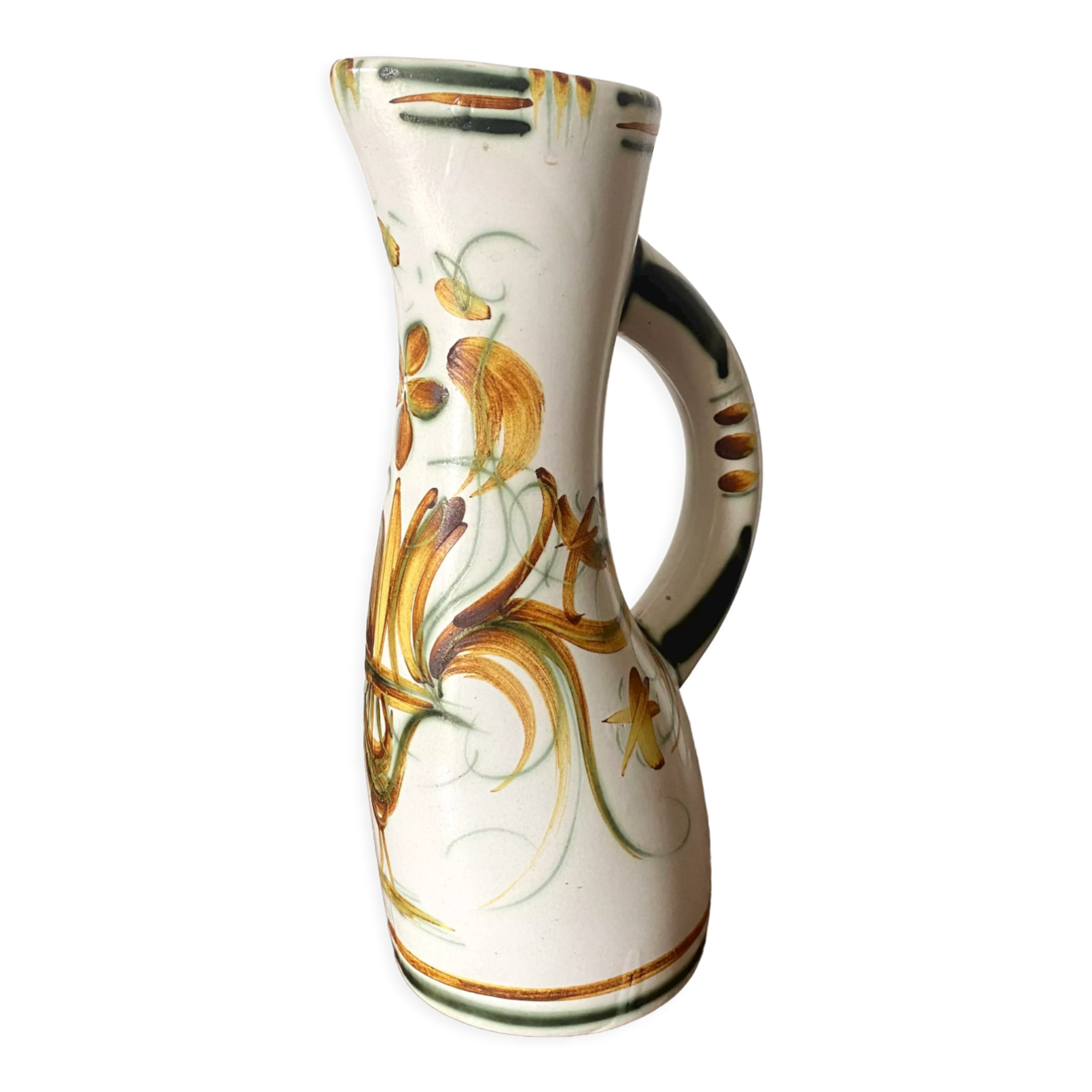 Vintage hand-painted ceramic vase
