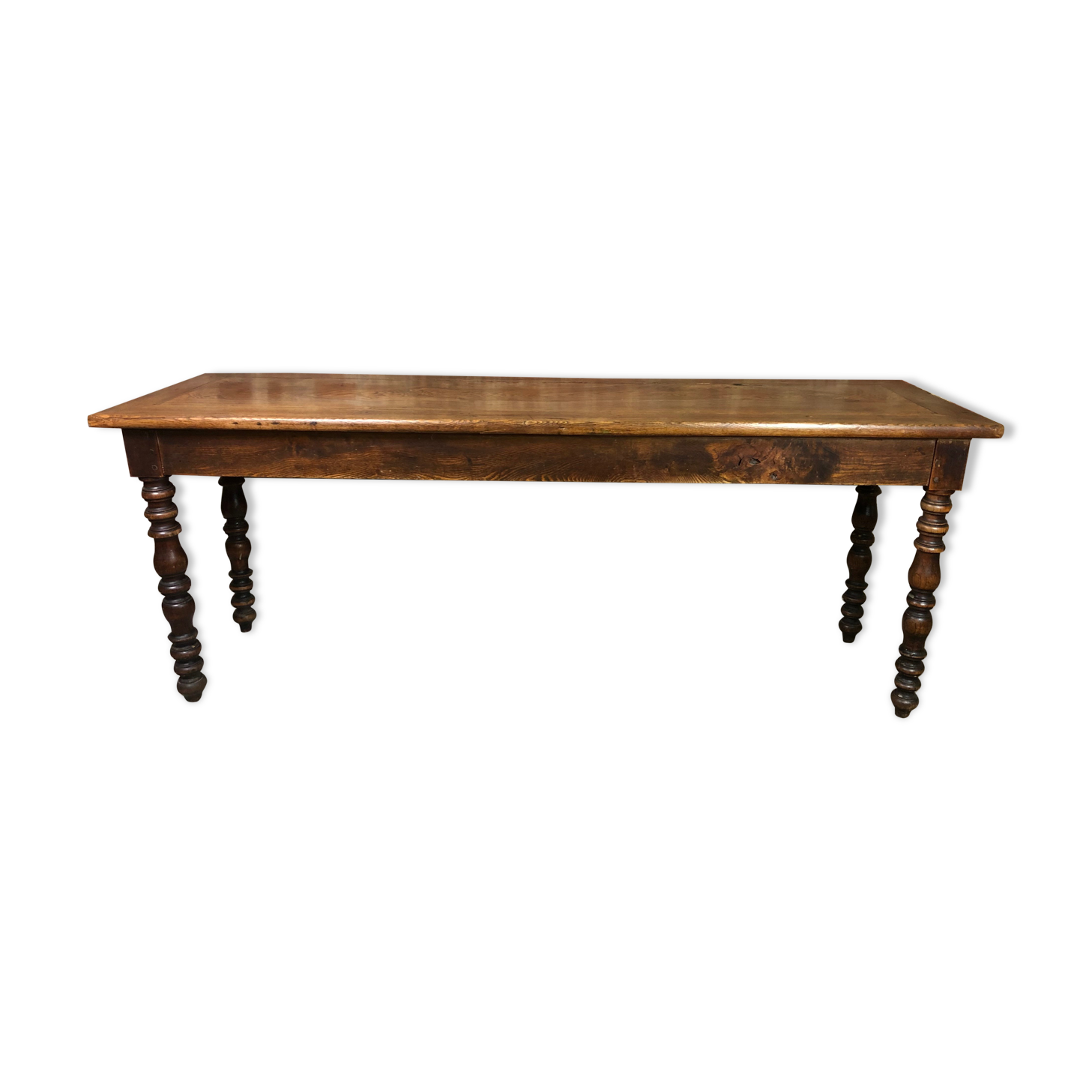 Draper's table / solid oak console 1900s