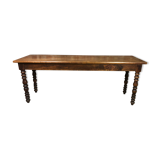 Draper's table / solid oak console 1900s