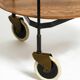 Folding Mid Century serving trolley with removable teak pagwood trays