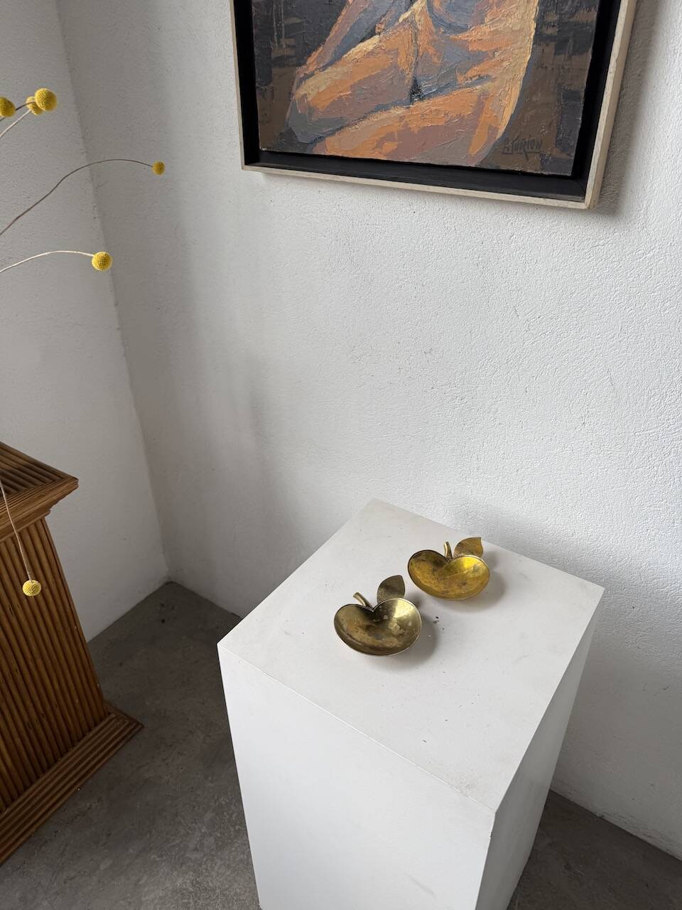 Brass "apple" pocket watch