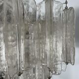 Pair of Murano glass chandeliers by Toni Zuccheri for Venini