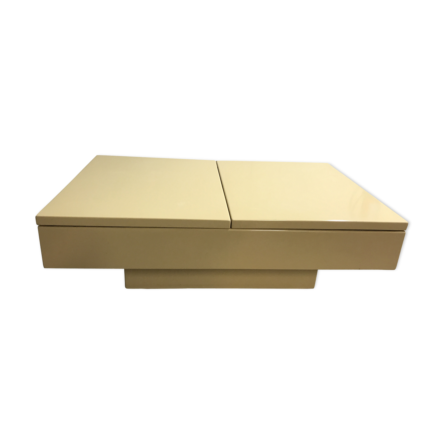 Vintage hidden bar coffee table, 1970s